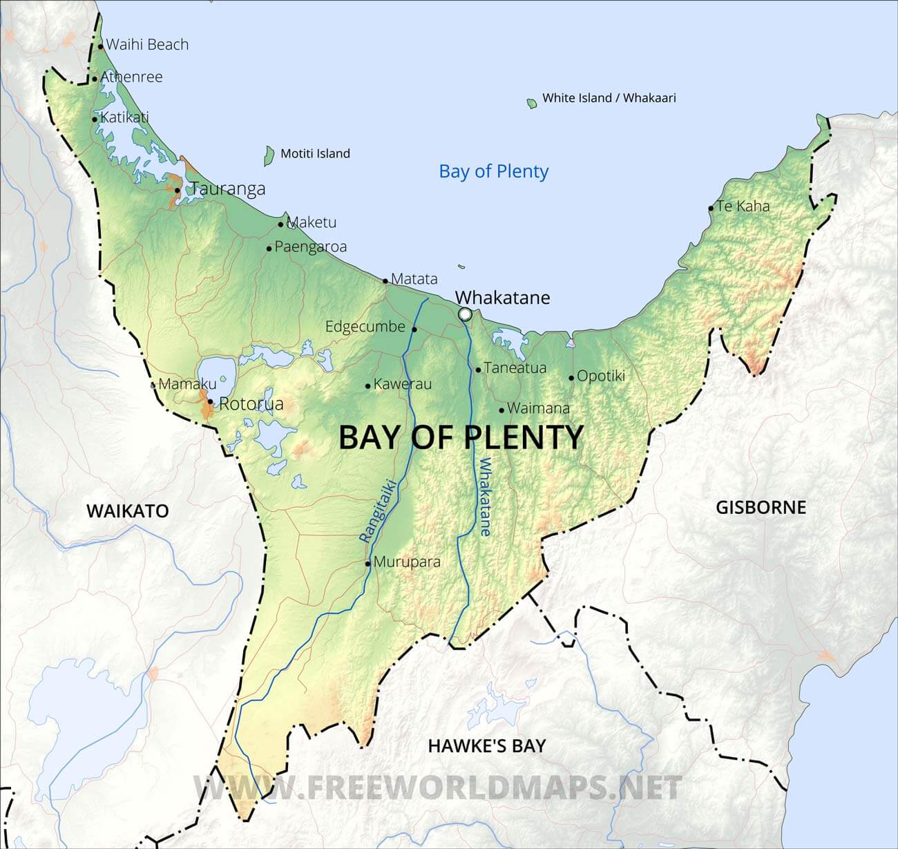 Bay of Plenty: Costa, playas y paisajes paradisíacos en Nueva Zelanda